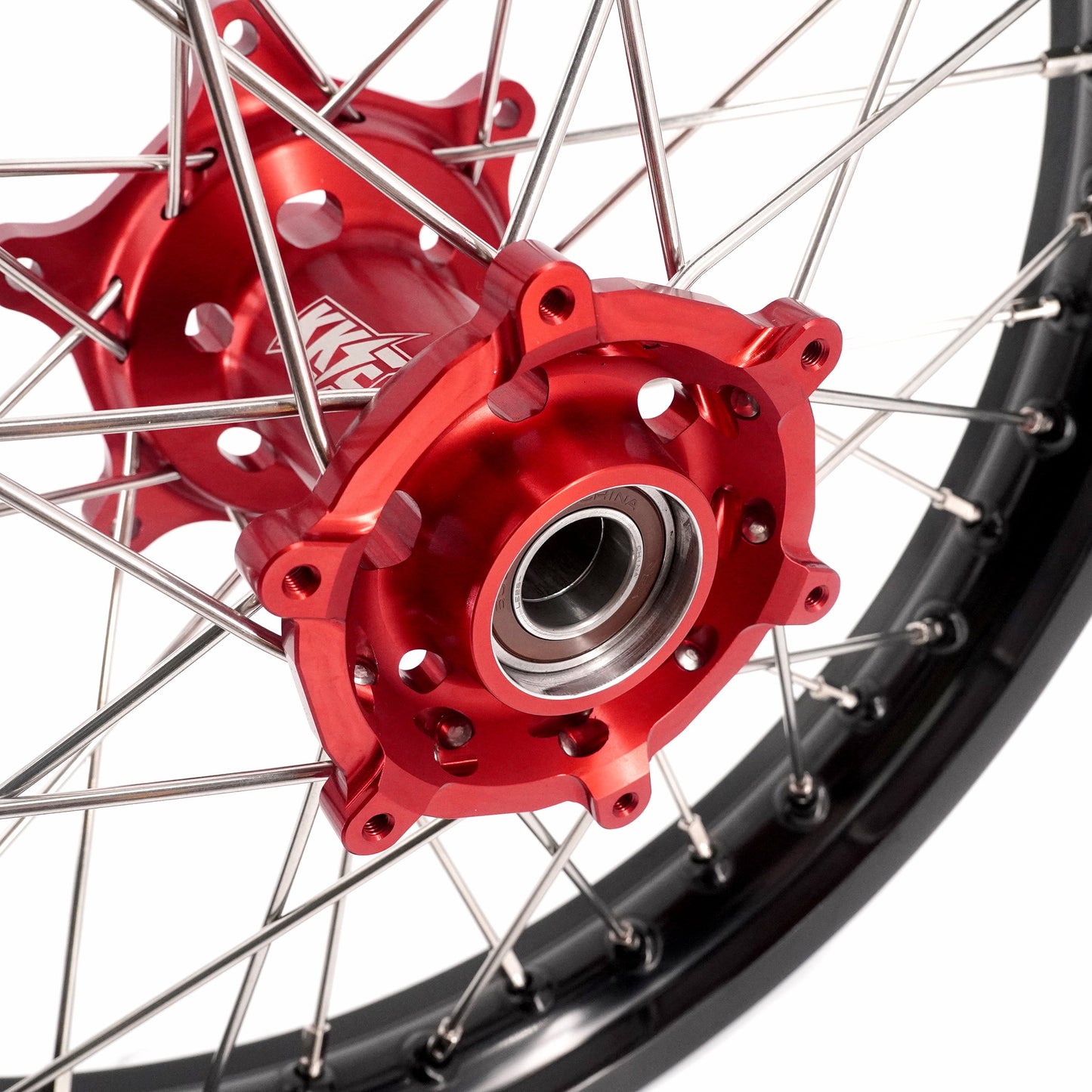 KKE 21 & 18 Spoked Enduro Wheels Rims Set FOR BETA RR 2013-2024 Red - Howling Moto
