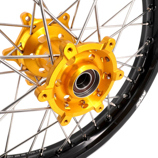 KKE 21" 18" Enduro Wheels Rims For SUZUKI DRZ400SM 2005-2024 Gold Hub - Howling Moto