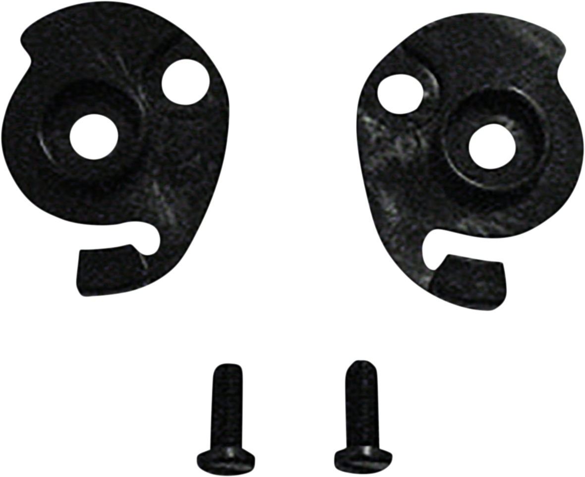 Black AFX FX-50 ratchet helmet kit with screws, featuring durable construction and adjustable fit for motorcycle helmets.