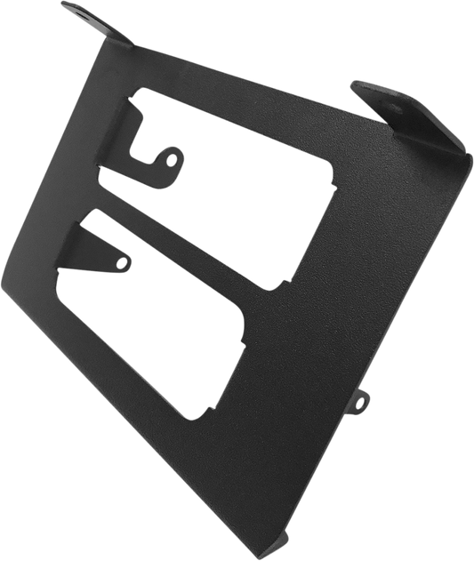 Bill's Exhausts NAVATLAS intercom and radio glove box bracket for RZR Turbo engine, mount inside vehicle for easy access.