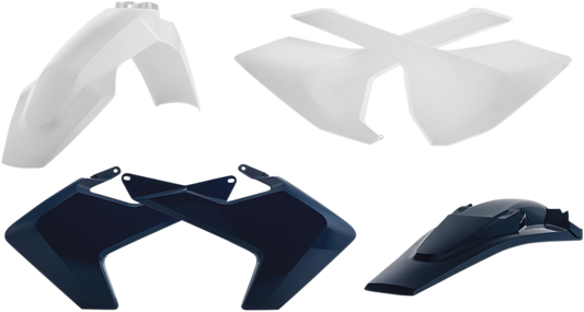 Acerbis standard replacement body kit for OEM '16 motorcycle, showing the full assembled body parts in a natural pose.