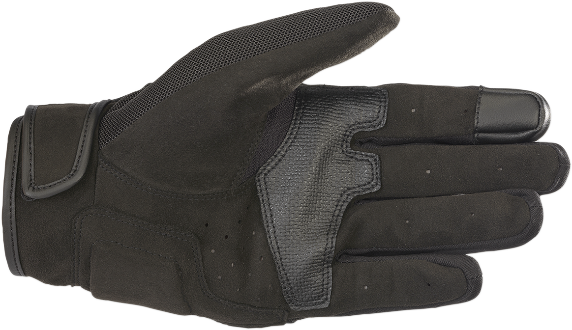 Black Alpinestars C Vented Air Gloves in Medium size, showing breathable design and protective features.