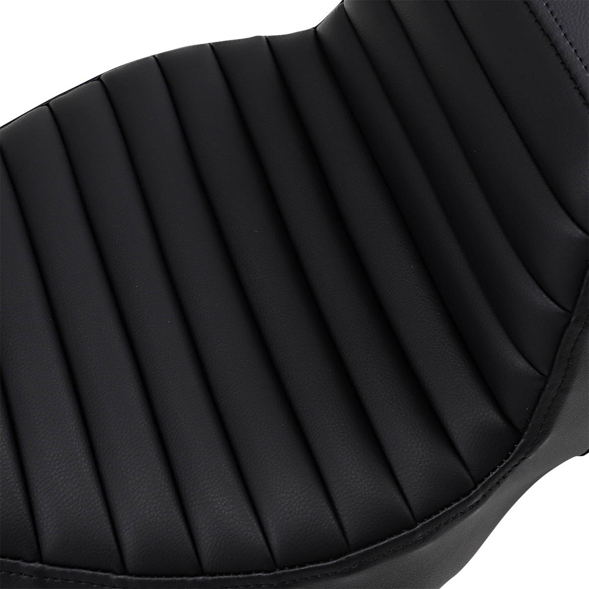 Black SADDLEMEN Step-Up Seat with extended reach and tuck-n-roll design for FL models 2008-2023, by Bill's Exhausts.