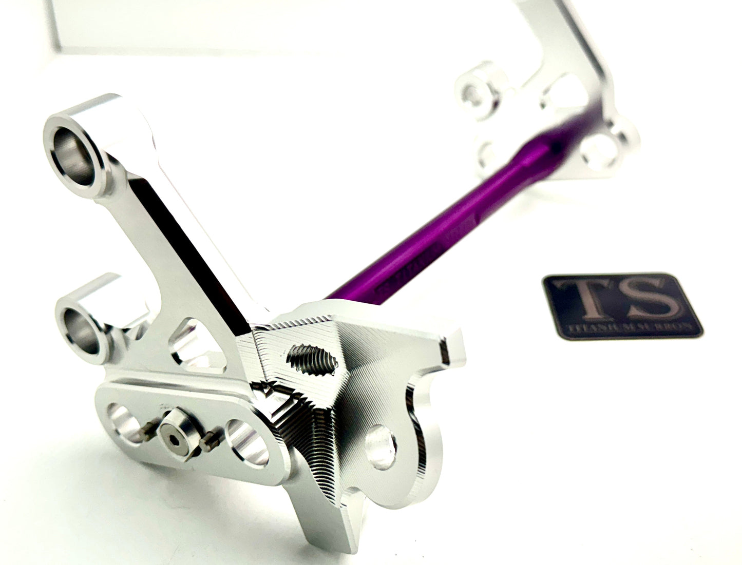 Custom CNC Aluminum Footpeg Bracket Assembly Surron - Howling Moto