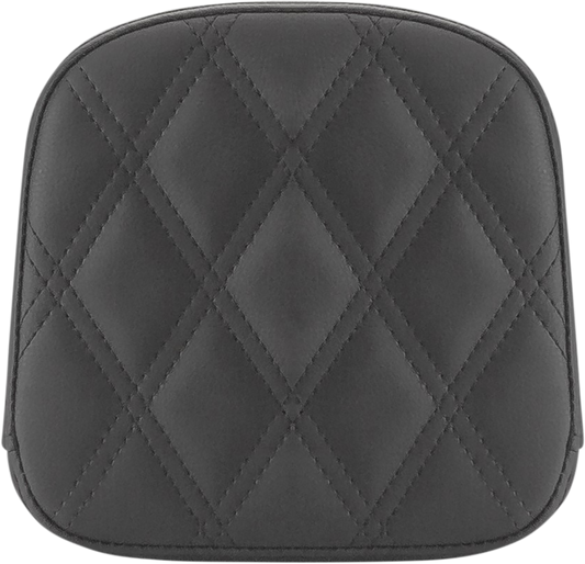 SADDLEMEN Sissy Bar Pad - Lattice Stitched - Black - FL '99-'23 40743 - Howling Moto