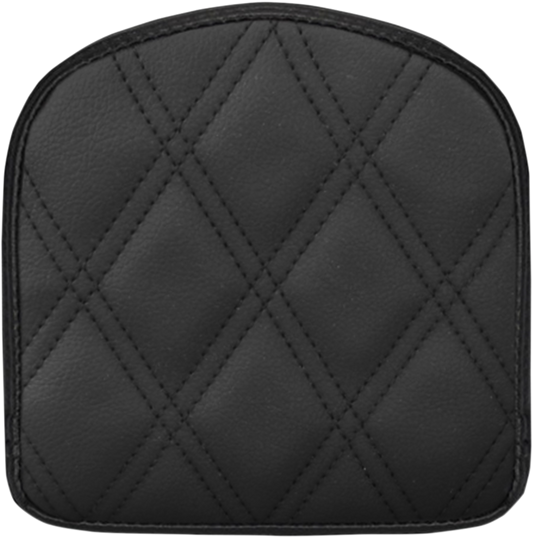 SADDLEMEN Sissy Bar Pad - Lattice Stitched - Black 40843 - Howling Moto