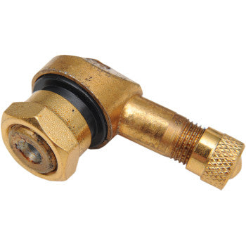 K&L Supply 10MM Aluminum Stem Base 90° Bend Gold - Howling Moto