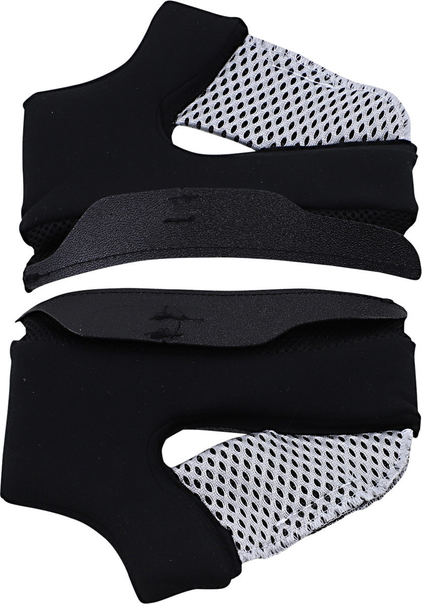 BILTWELL Lane Splitter cheek pads for helmets, 5mm thickness, in black with textured surface, designed for helmet comfort and fit.