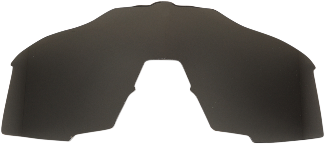 Bill's Exhausts Speedcraft Smoke Lens 100% Speedcraft 62001-102-01, featuring a tinted smoke finish for motorcycle helmets.