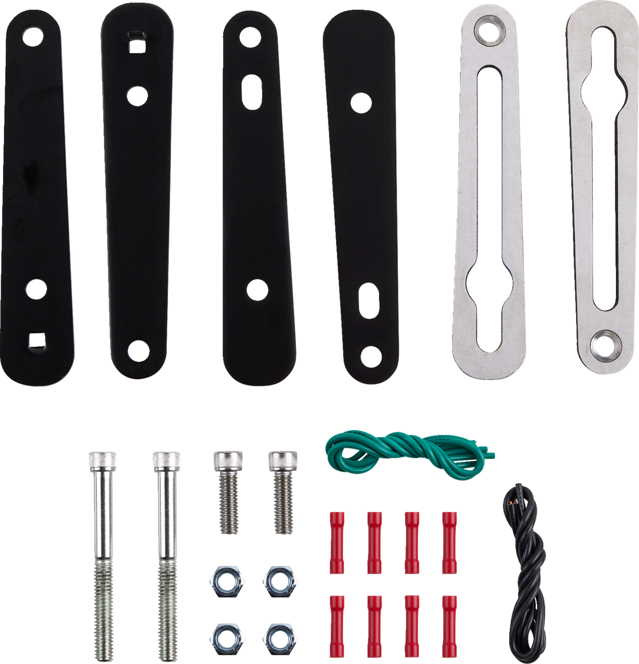 SADDLEMEN Turn Signal Relocation Kit - Dyna - Black 2020-0421 - Howling Moto