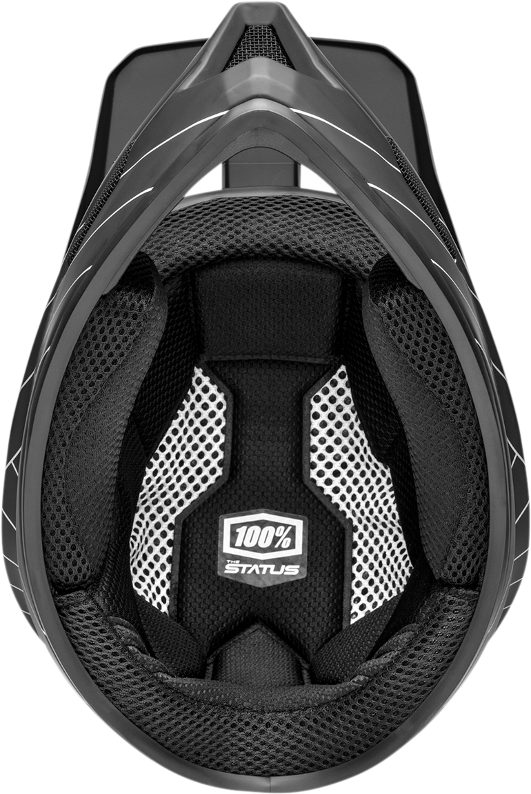 100% Youth Status Helmet - Black - Small 80011-00001 - Howling Moto