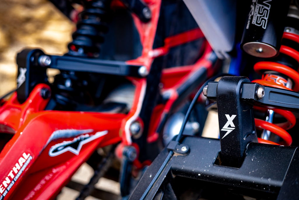 EBMX Rear Shock includes upgraded linkage and triangle for SurRon Light Bee - Howling Moto