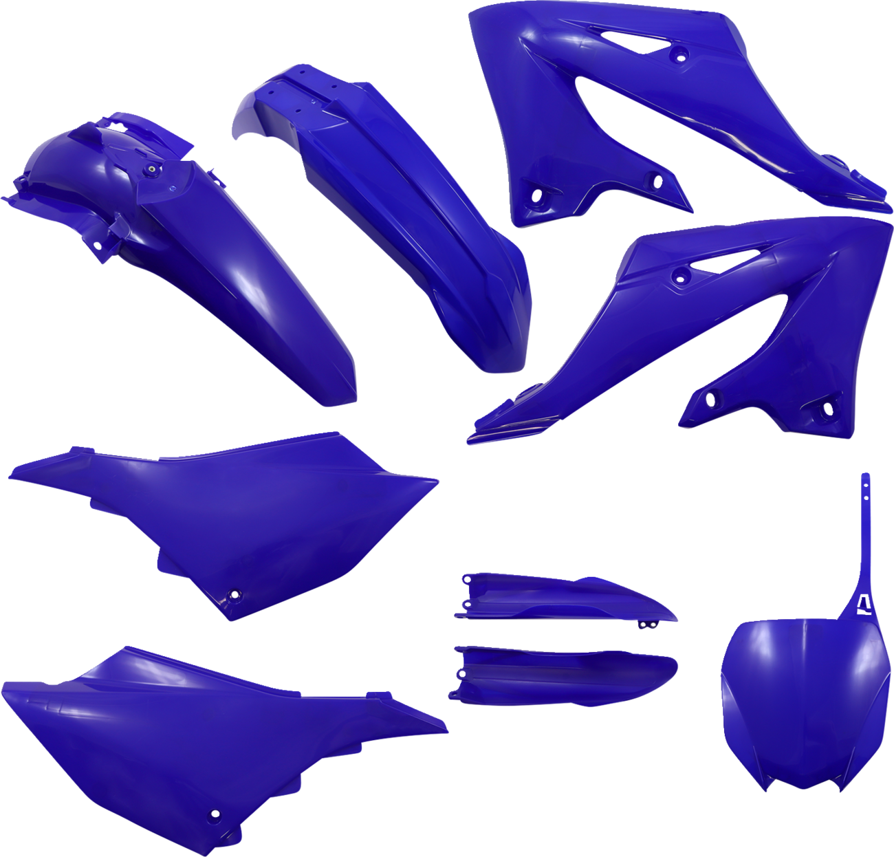 Blue ACERBIS full replacement body kit for Yamaha YZ 125/250 2022-2023 motorcycle, includes front and rear body panels.