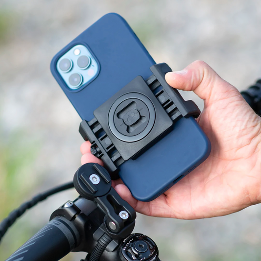SP CONNECT Clamp for Phone SPC+ by Bill's Exhausts, universal mount with secure grip for smartphone attachment.