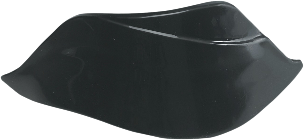 Acerbis Rally Pro handguard spoiler, black body part with mounting hardware for motorcycle protection.