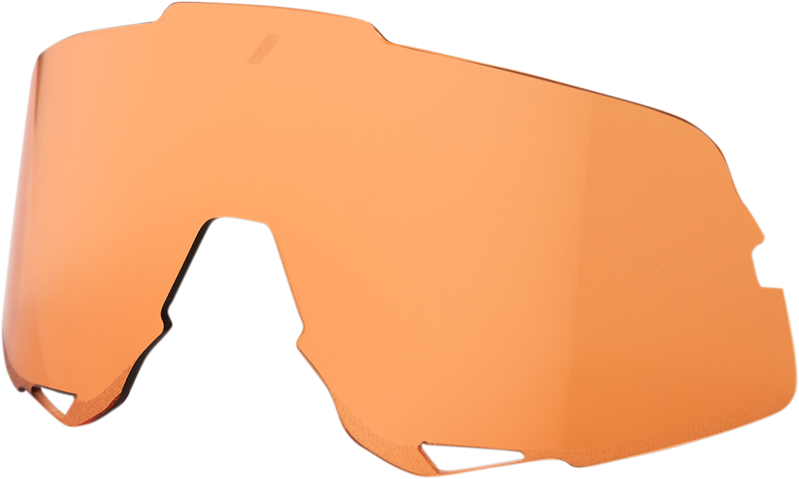 Bill's Exhausts Glendale Persimmon lens 69047-00004, vibrant orange motorcycle or eyewear lens with a smooth finish.