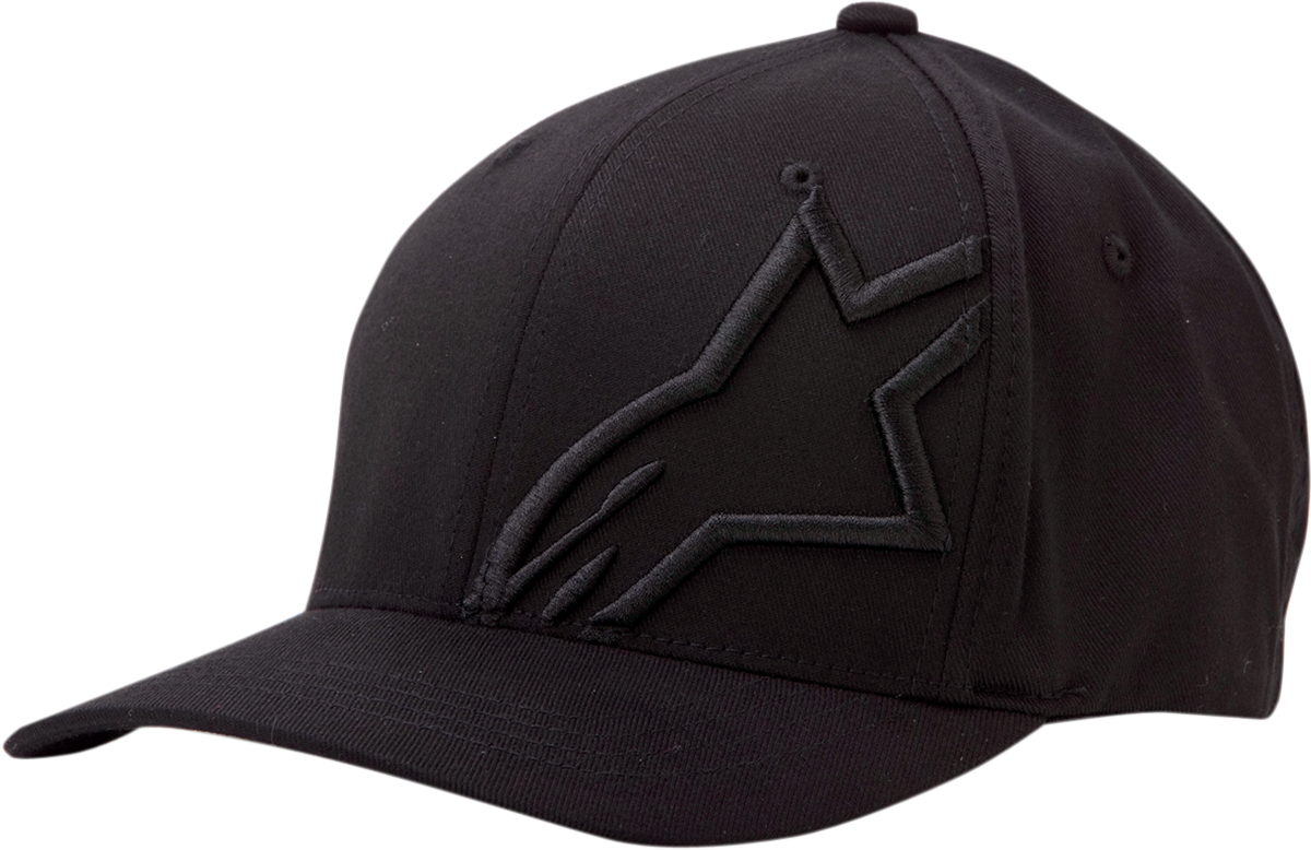 Alpinestars Corp Shift 2 Black/Black protective gear hat for large/XL size, featuring a sporty design and comfortable fit.