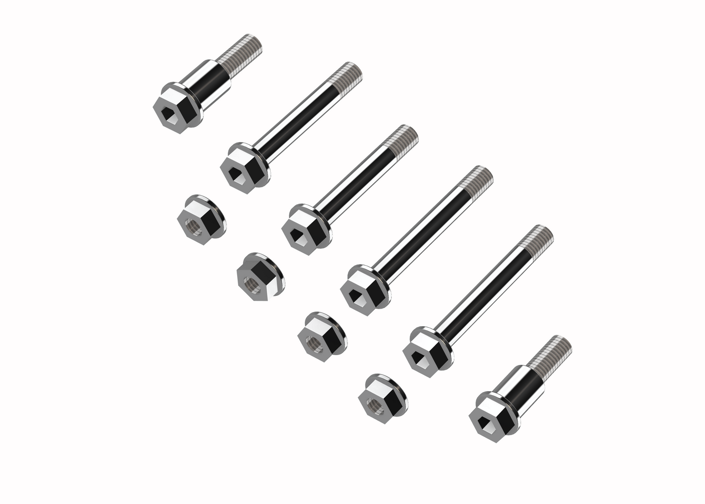 Heavy Hitter 4140 Chromoly E Ride Linkage/Triangle/Shock Bolt Upgrade Kit - Howling Moto