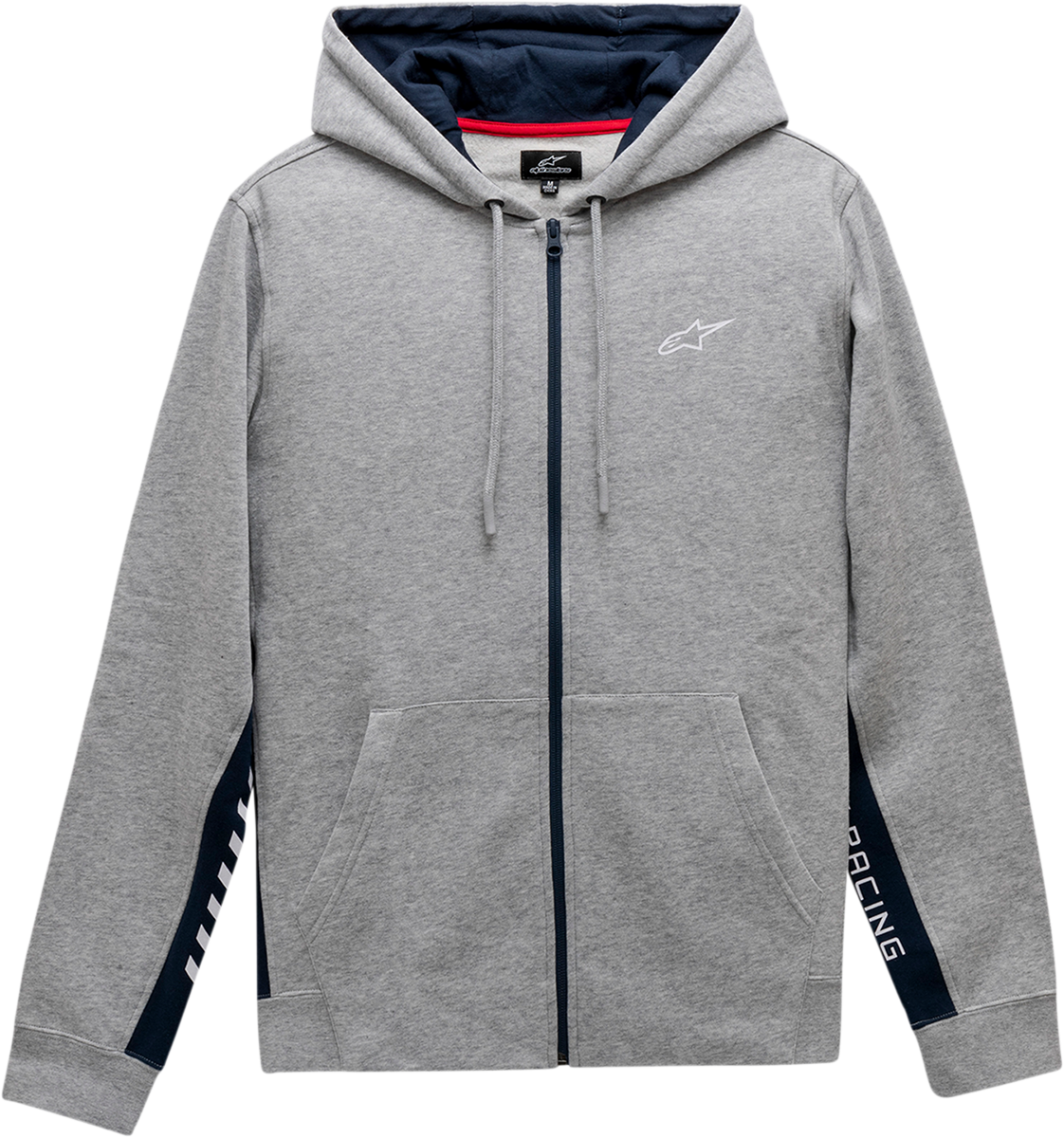 Alpinestars Claim Hoodie in Heather Gray, size XL, featuring a casual fit and front pocket, made by Bill's Exhausts.