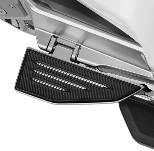 Bill's Exhausts SHOW CHROME passenger board inserts for GL18 engine, featuring chrome finish and detailed design.