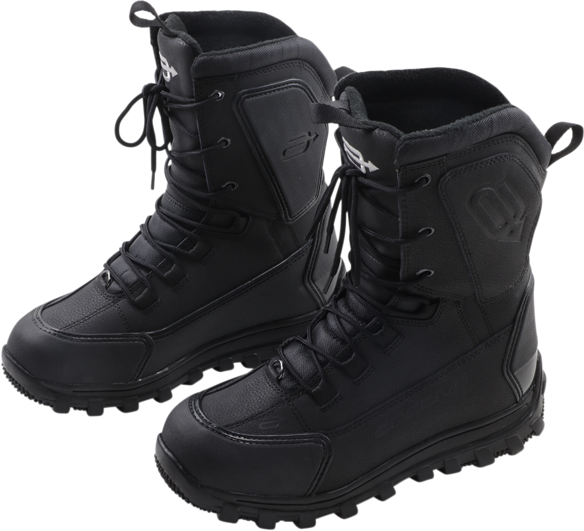 Black replacement laces for ARCTIVA Advance boots, size 8-9, by Bill's Exhausts, shown alongside boot parts.
