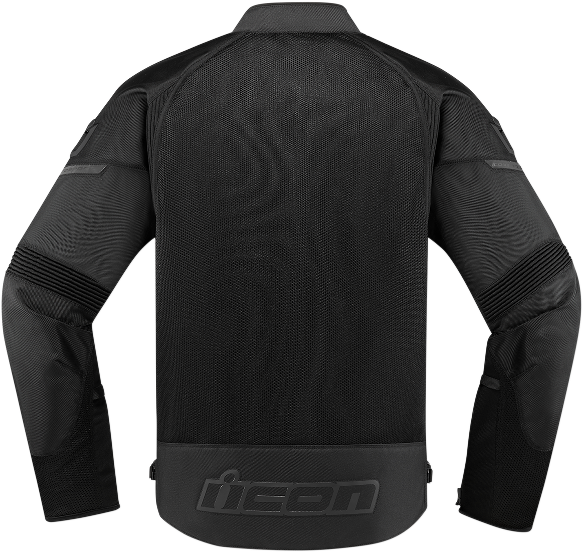Bill's Exhausts ICON Contra2™ Stealth jacket in small, featuring sleek black fabric with subtle branding and modern design elements.