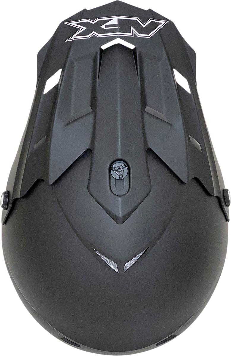 Bill's Exhausts AFX FX-17 matte black helmet in XS size, showing a sleek helmet with a smooth matte finish.