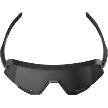 Bill's Exhausts Slendale sunglasses in matte black with smoke lenses, showcasing sleek frame and tinted lenses.
