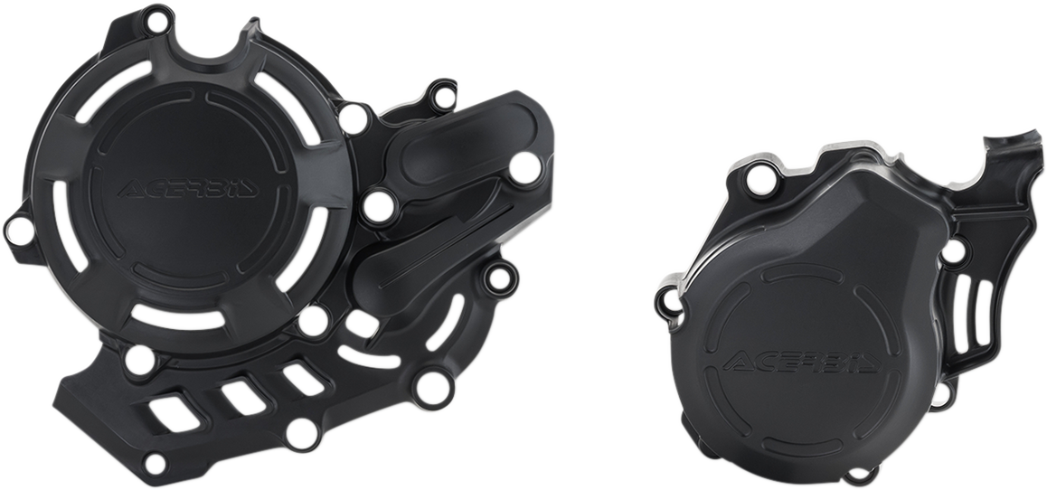 Black Acerbis X-Power cover kit for KTM and Husqvarna motorcycles, body panel designed for durability and fitment.