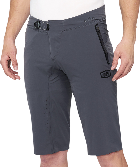 100% Celium Shorts - Charcoal - US 32 40012-00009 - Howling Moto