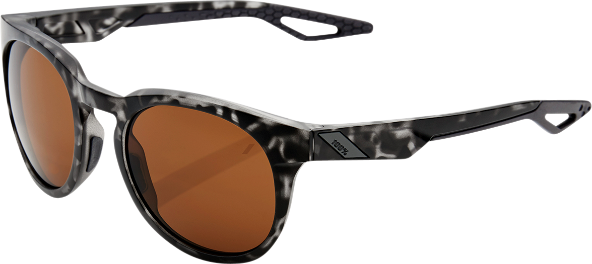 100% Campo Sunglasses - Black Havana - Bronze 61026-259-73 - Howling Moto