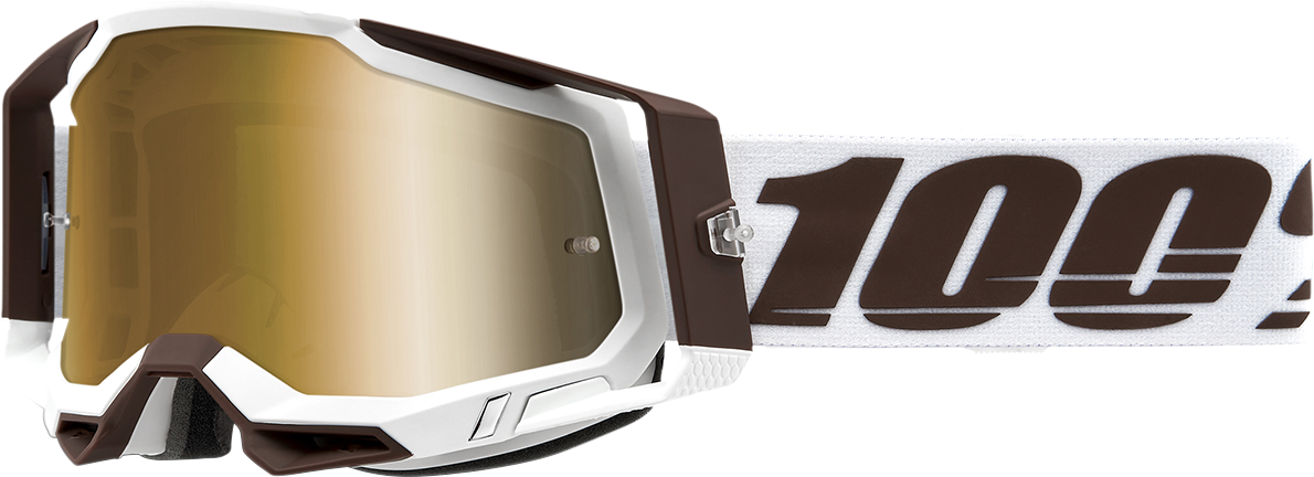 100% Racecraft 2 Goggles - Snowbird - True Gold 50010-00007 - Howling Moto