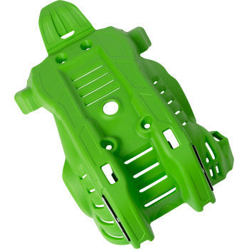 Green ACERBIS Kawasaki KX 450 2024 skid plate body part, designed for off-road motorcycle protection.