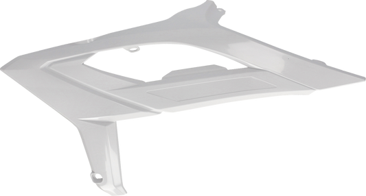 White Acerbis radiator shrouds for motorcycle, designed for body protection and style, with part number 2979450002.