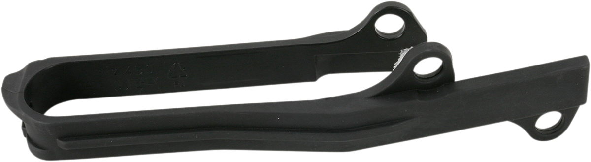 A black ACERBIS chain slider for Suzuki motorcycles, designed for body protection, with product code 2114980001.