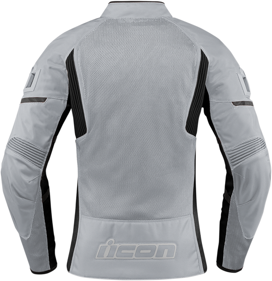 Gray ICON Women's Contra2â„¢ Jacket in small size, featuring a sleek design with visible zippers and a comfortable fit.