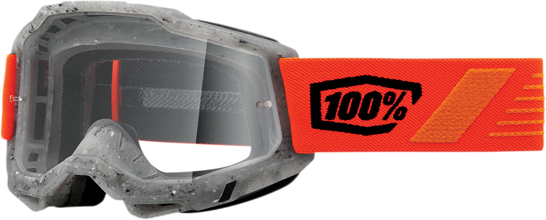 Clear Accuri 2 goggles by Bill's Exhausts featuring a sleek design and full-vision clarity for optimal eye protection.