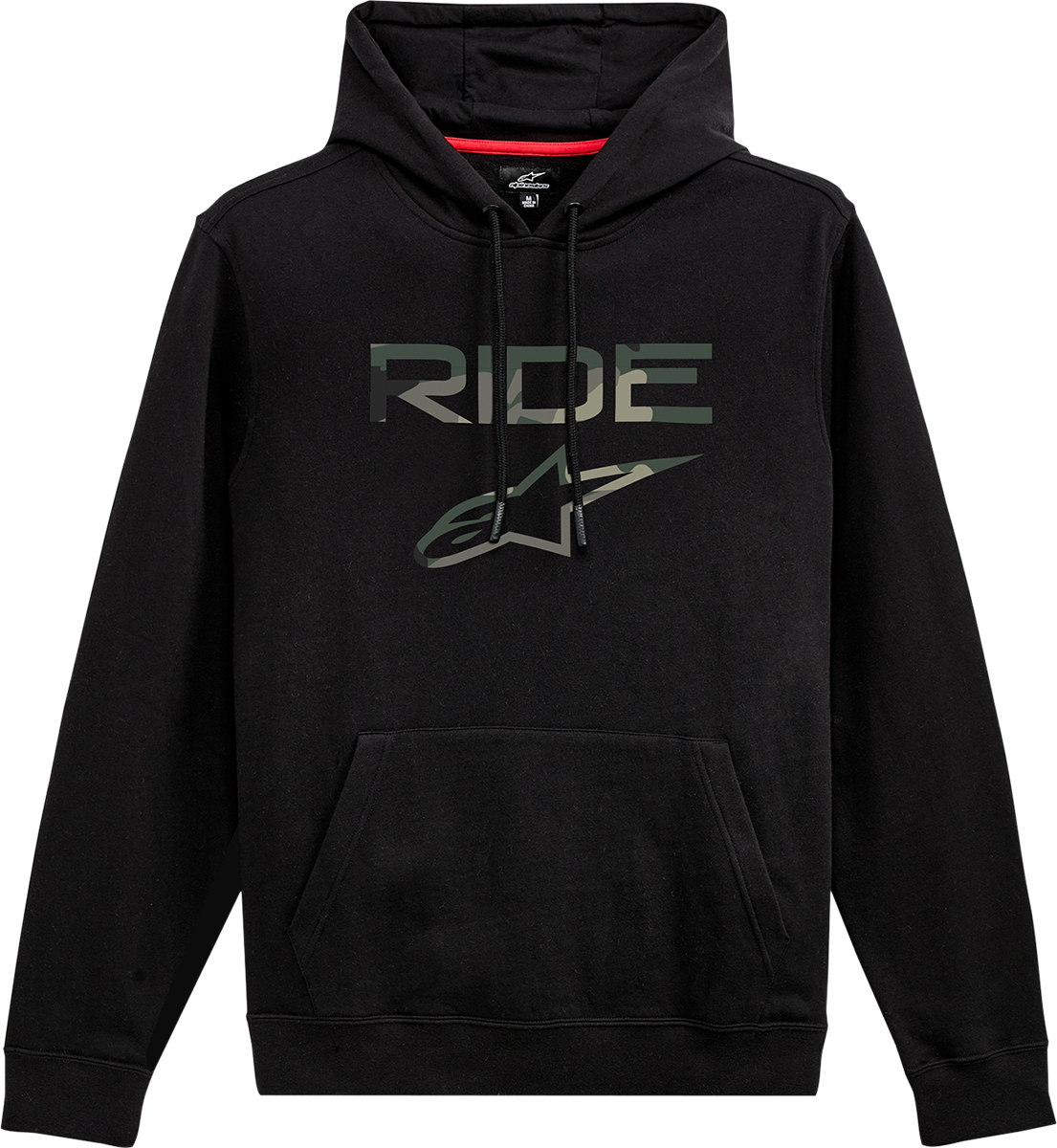 ALPINESTARS Ride 2.0 Camo Hoodie - Black - 2XL 1212-5190010-2X - Howling Moto