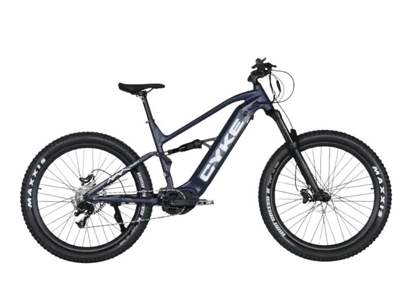 eJOEbike Falcon A full suspension eBike from Falcon Series with rugged frame and electric motor, ready for off-road riding.