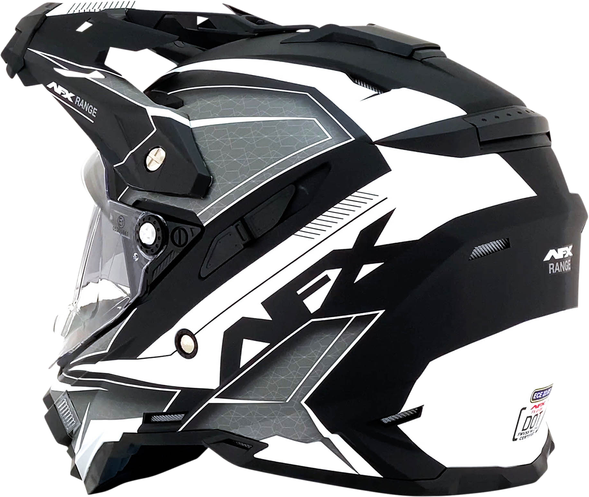 Matte black AFX FX-41 motorcycle helmet in medium size, featuring a sleek design and ventilation for rider comfort.