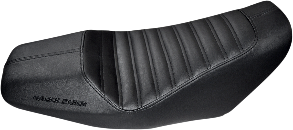 SADDLEMEN Grom Low Seat for motorcycle by Bill's Exhausts, showing black seat with textured surface and sleek low-profile design.