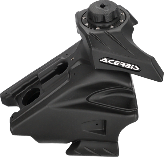 Black Acerbis fuel tank for Husqvarna FC/FX 250/350/450 2023 motocross bikes, shown from a side view.