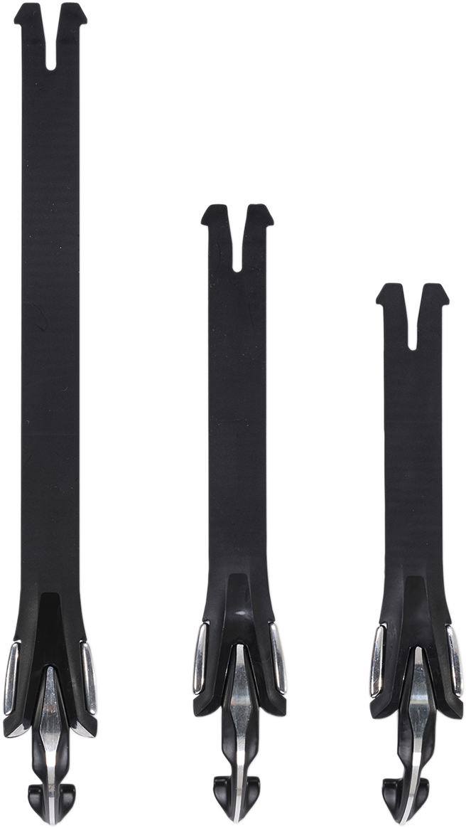 Alpinestars Tech 10 motorcycle boot strap kit in black, part of Bill's Exhausts boots parts collection, with metal components and straps.