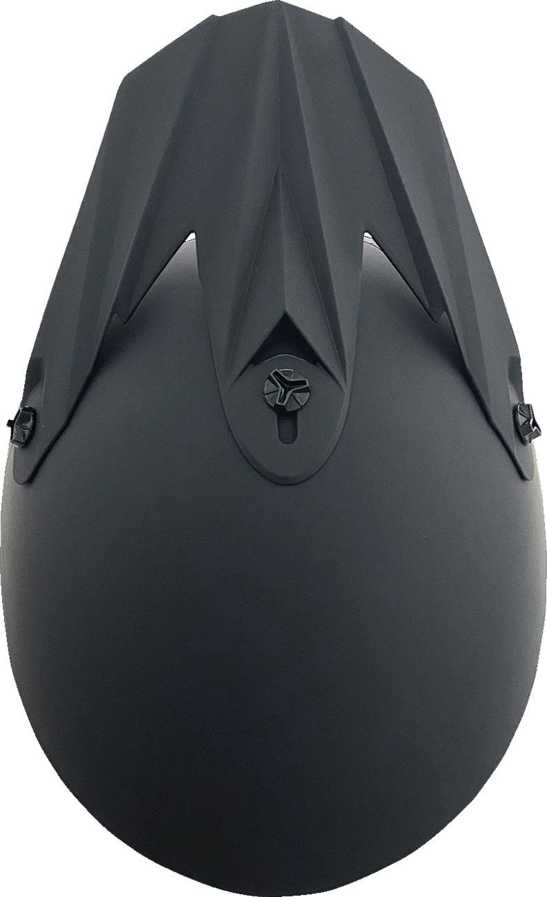 Bill's Exhausts AFX FX-15 matte black helmet in XS size with sleek aerodynamic design and clear visor.