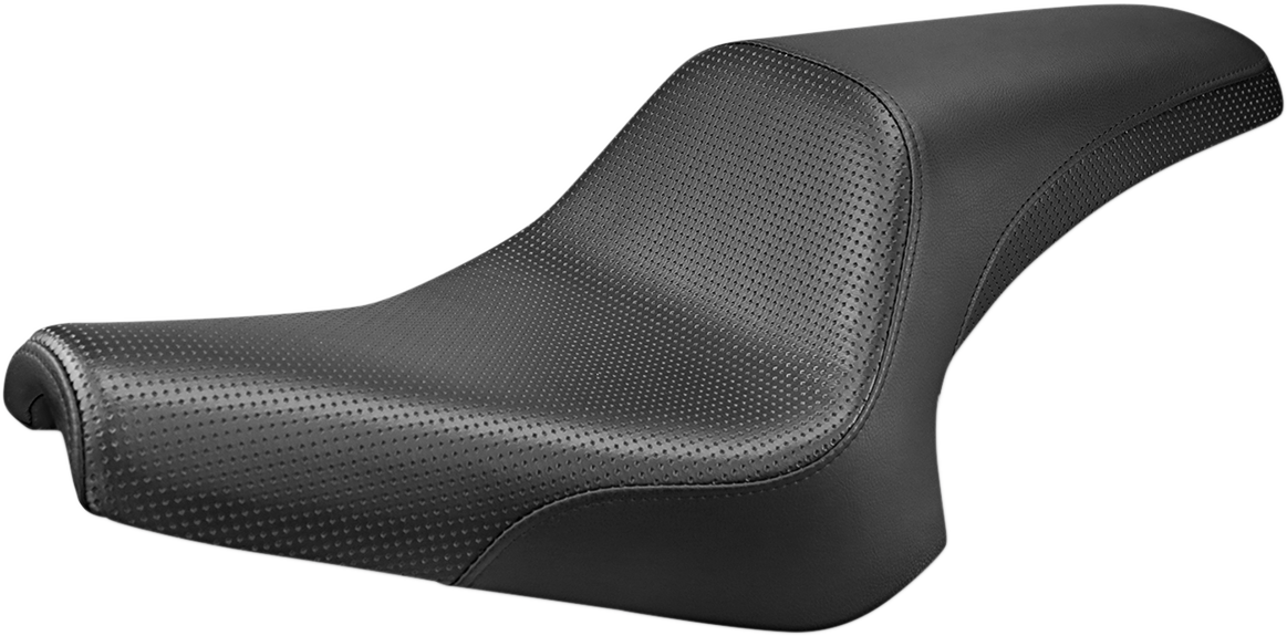 SADDLEMEN Profiler Seat Set with Basketweave design for Bolt Y13-16-147 motorcycle seats, showcasing detailed craftsmanship.