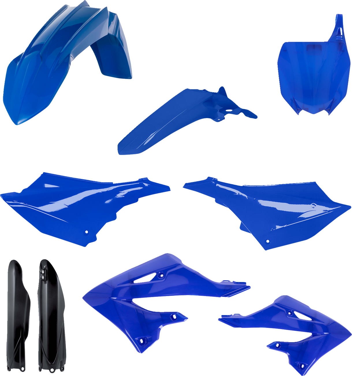 Acerbis full replacement body kit for Yamaha YZ 125/250 2022-2024, showing the OEM body panels in black and white.