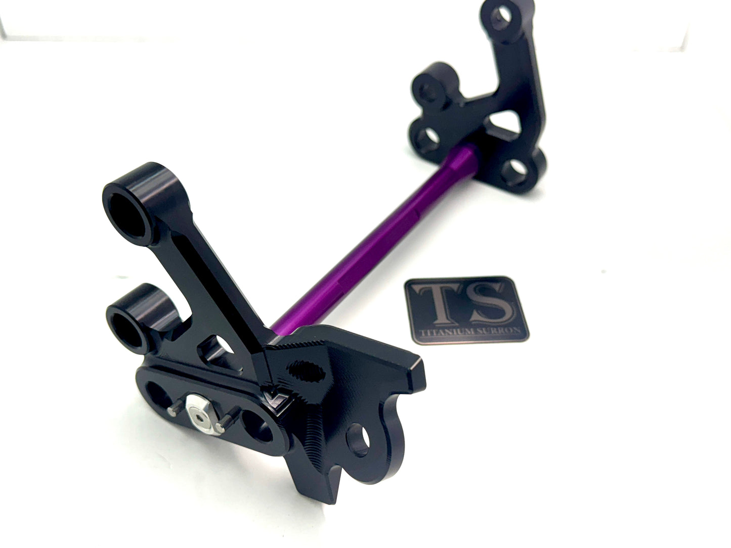 Custom CNC Aluminum Footpeg Bracket Assembly Surron - Howling Moto