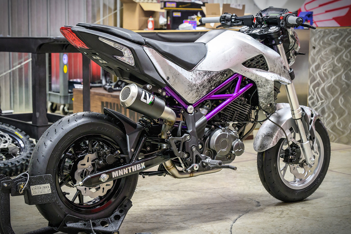 BENELLI TNT 135 FULL EXHAUST SYSTEM- LEO VINCE CARBON FIBER - Howling Moto