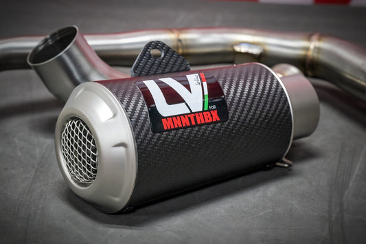 BENELLI TNT 135 FULL EXHAUST SYSTEM- LEO VINCE CARBON FIBER - Howling Moto
