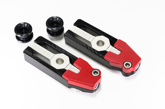 OTB Chain Adjusters V3 Red for 2022+ Honda Grom - Howling Moto